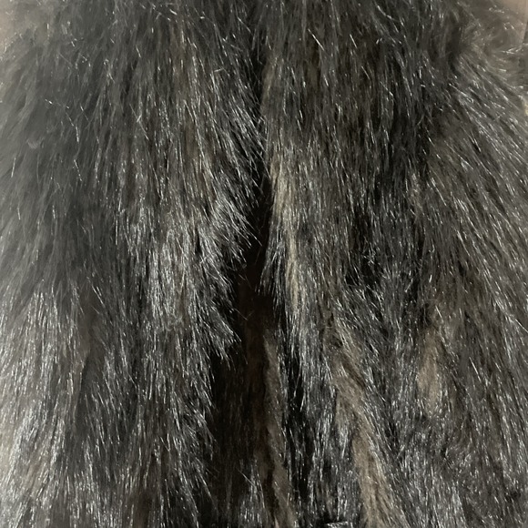 Zara Basic Brown Faux Suede And Fur Open Front Vest Women's Size Small - Picture 2 of 7